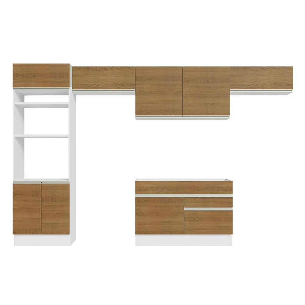 Combo completo de Cocina Madesa 350cm Glamy 01 - Blanco - Image 6