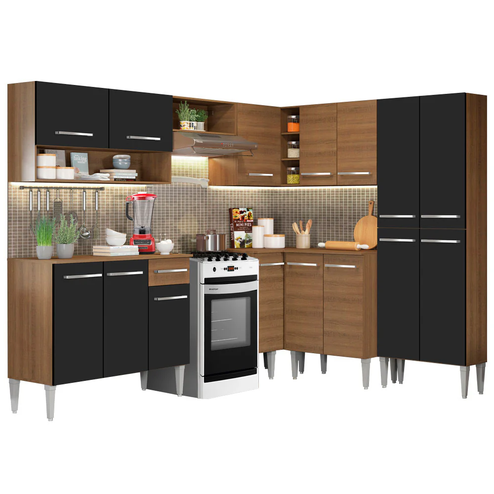 Combo completo de Cocina Esquinera Madesa 417cm Emilly Ice 01 - Image 3
