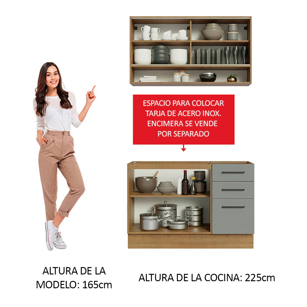 Combo de Cocina Madesa Agata 120cm MG - Image 4