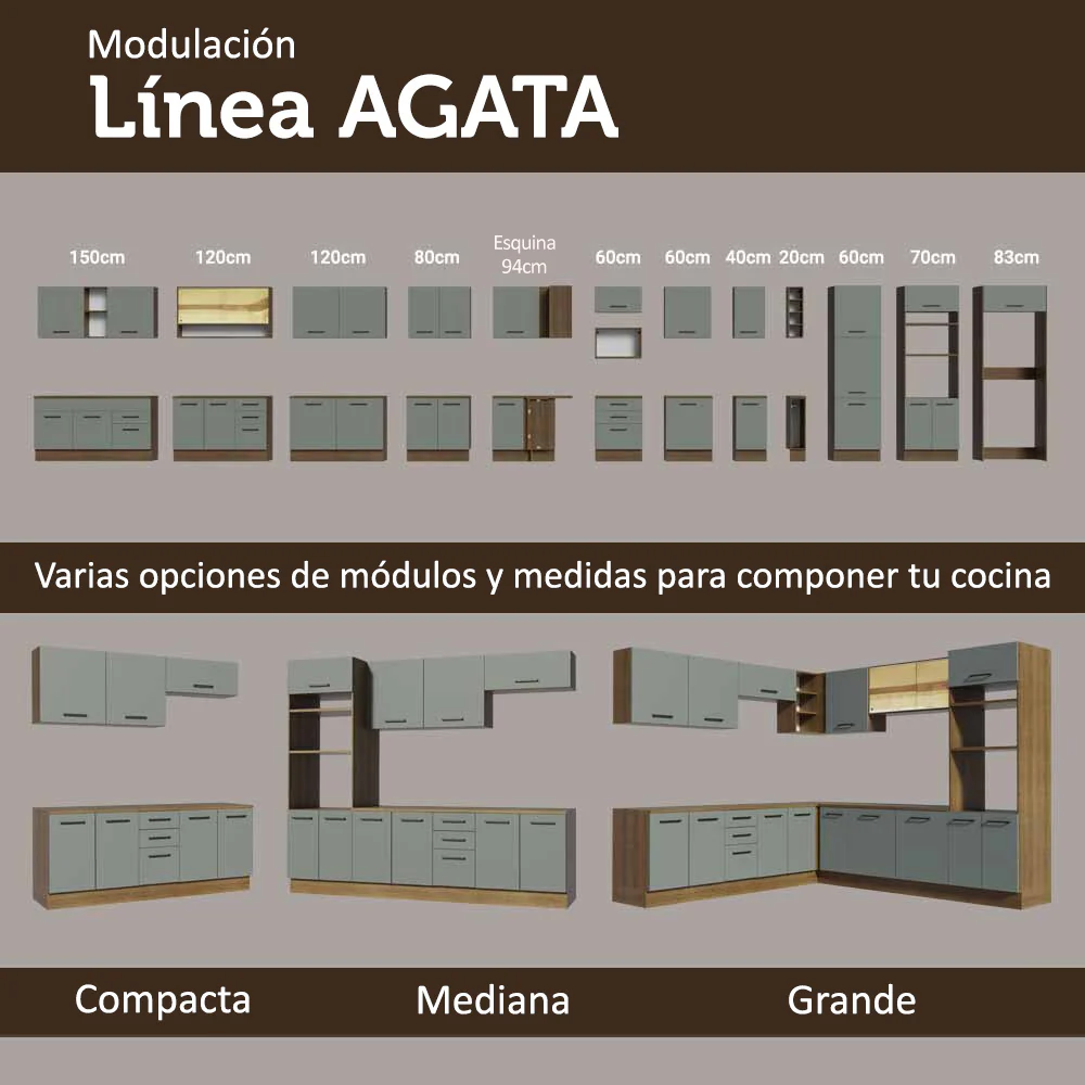 Combo de Cocina Madesa Agata 180cm MG 01 - Image 10