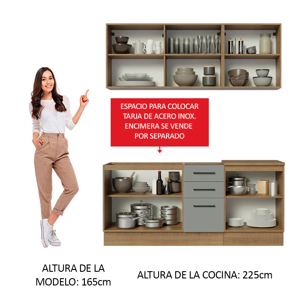 Combo de Cocina Madesa Agata 180cm MG 01 - Image 4