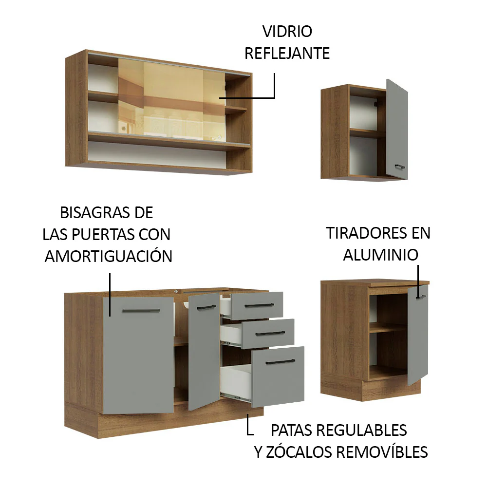 Combo de Cocina Madesa Agata 180cm MG 02 - Image 6