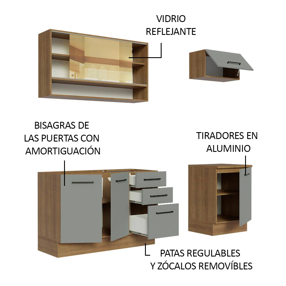 Combo de Cocina Madesa Agata 180cm MG - Image 6