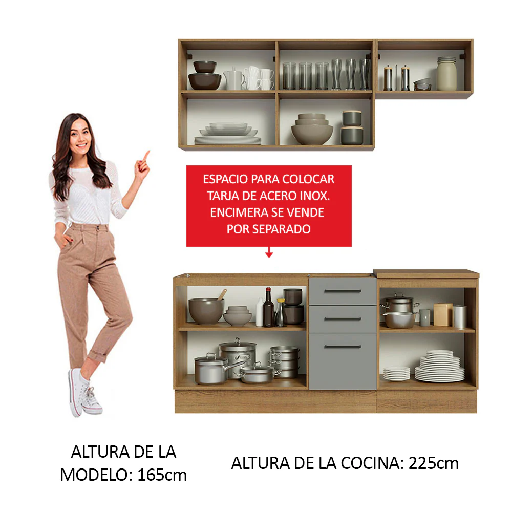 Combo de Cocina Madesa Agata 180cm MG - Image 4