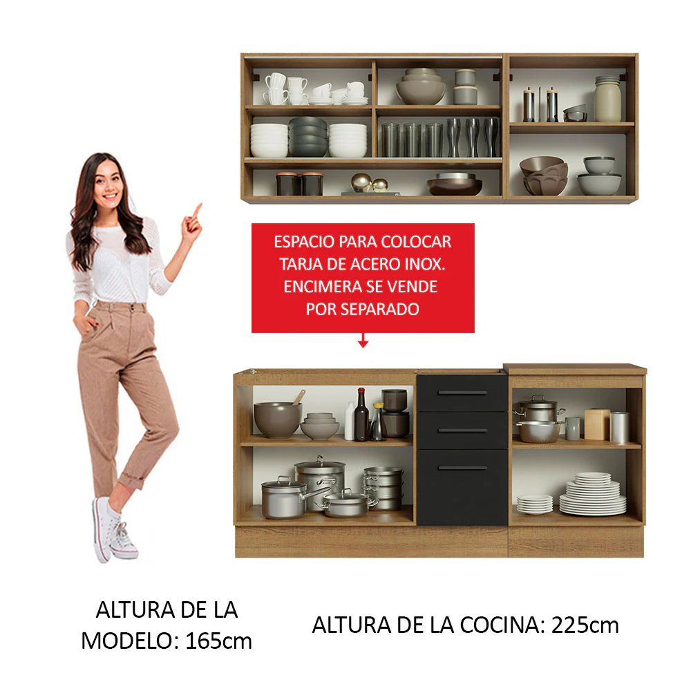 Combo de Cocina Madesa Agata 180cm MN 02 - Image 4
