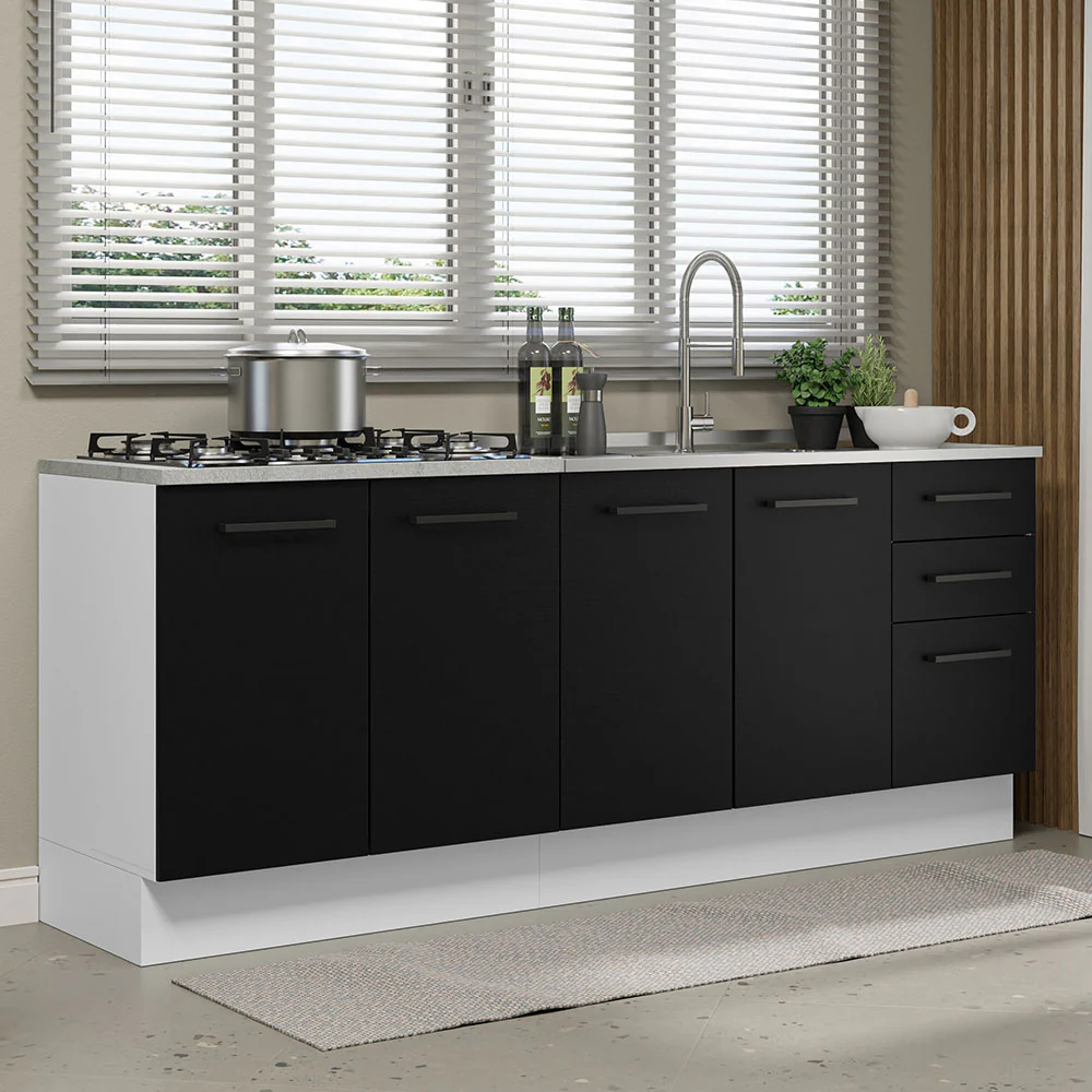 Combo de Cocina Madesa Agata 200cm BN 01