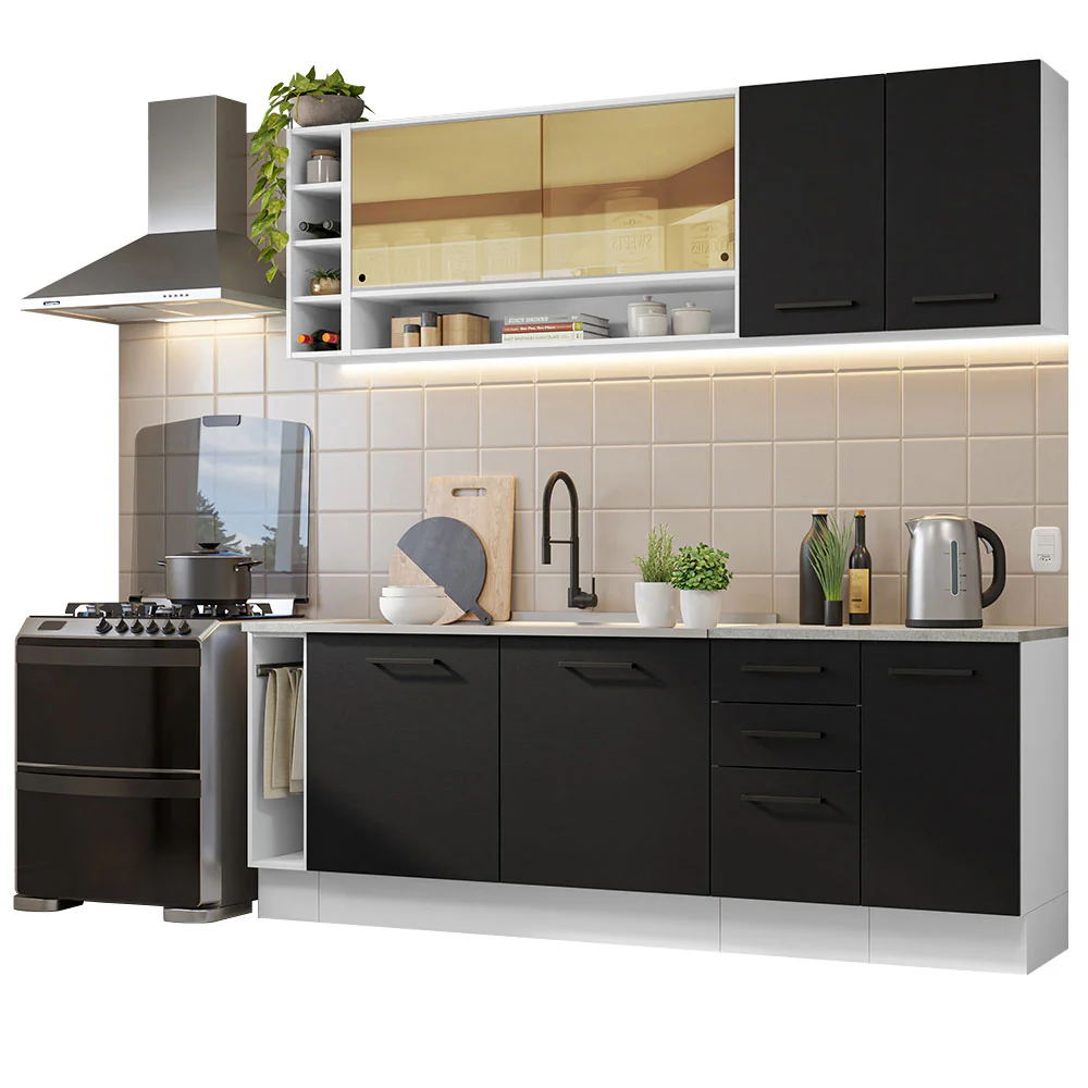 Combo completo de Cocina Madesa Agata 220cm BN 01 - Image 3