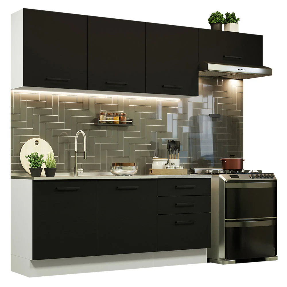 Combo completo de Cocina Madesa Agata 260cm BN 02 - Image 3