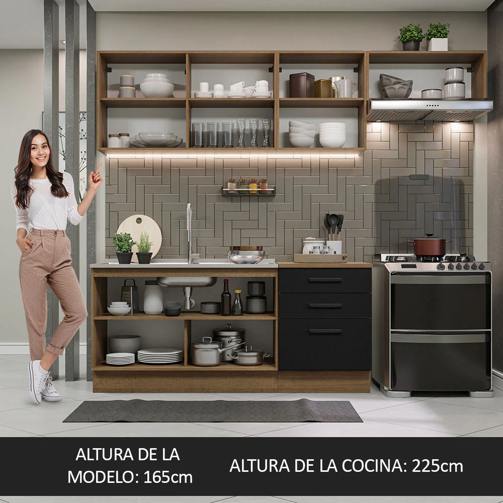 Combo completo de Cocina Madesa Agata 260cm MN 02 - Image 4