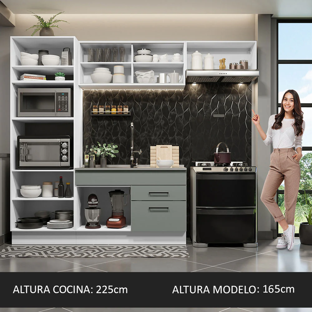 Combo completo de Cocina Madesa Agata 270cm BG 01 - Image 4
