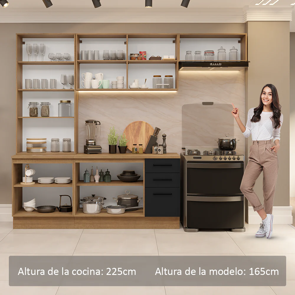 Combo completo de Cocina Madesa Agata 270cm MN 11 - Image 5