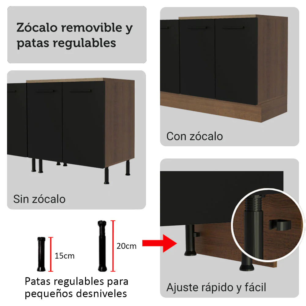 Combo completo de Cocina Madesa Agata 270cm MN 11 - Image 9