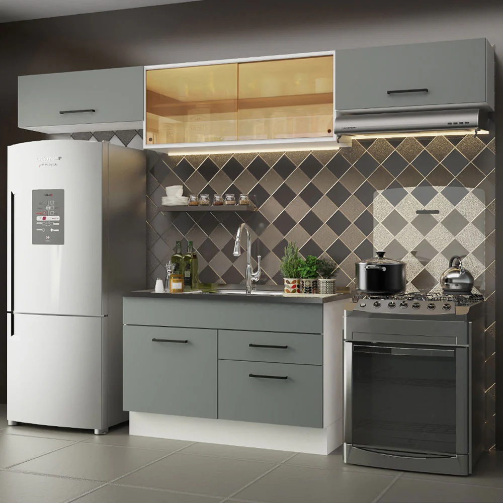 Combo completo de Cocina Madesa Agata 280cm BG 01
