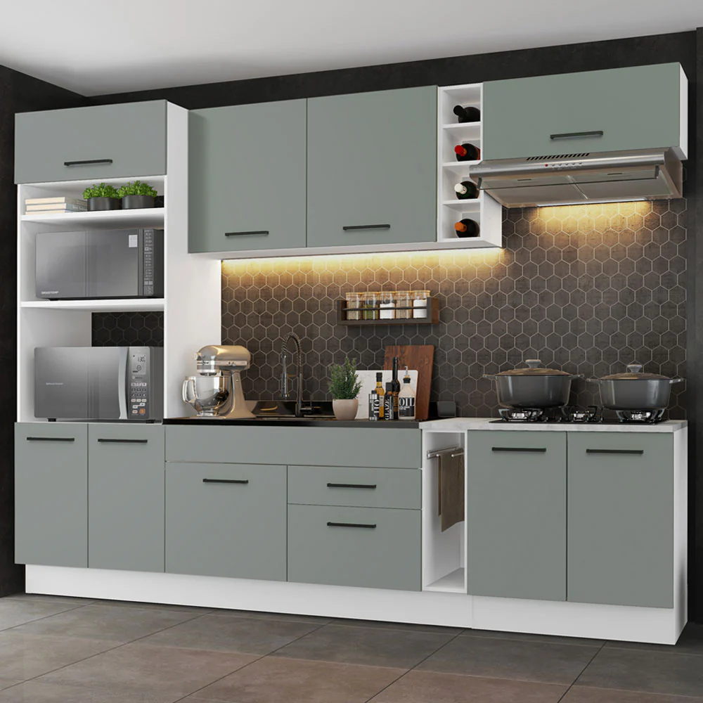 Combo completo de Cocina Madesa Agata 290cm BG 02
