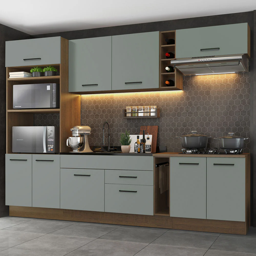Combo completo de Cocina Madesa Agata 290cm MG 01