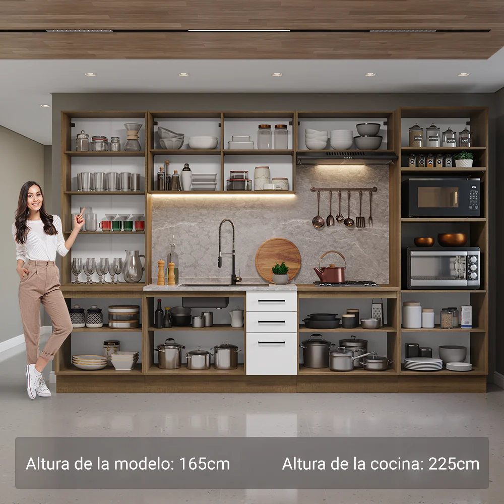 Combo completo de Cocina Madesa Agata 340cm MB 01 - Image 3