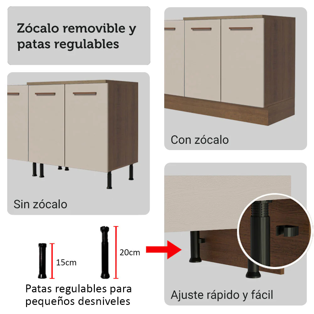 Combo completo de Cocina Madesa Agata 340cm MC 01 - Image 8