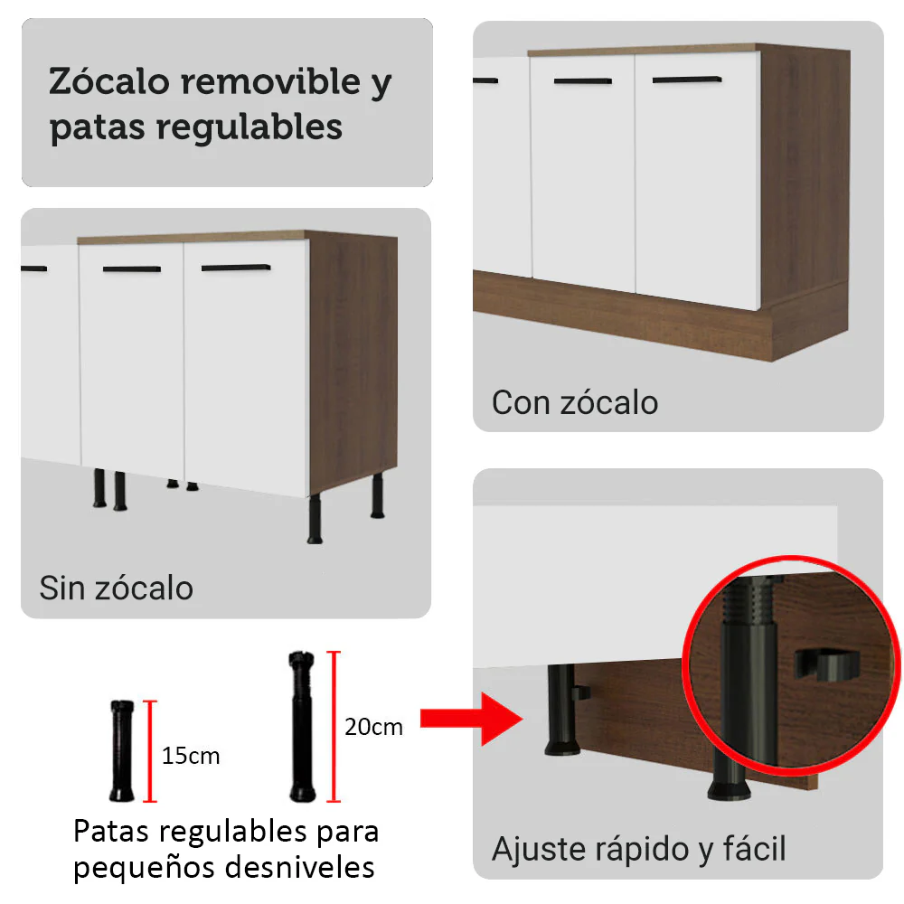 Combo completo de Cocina Esquinera Madesa Agata 549cm MB 01 - Image 10