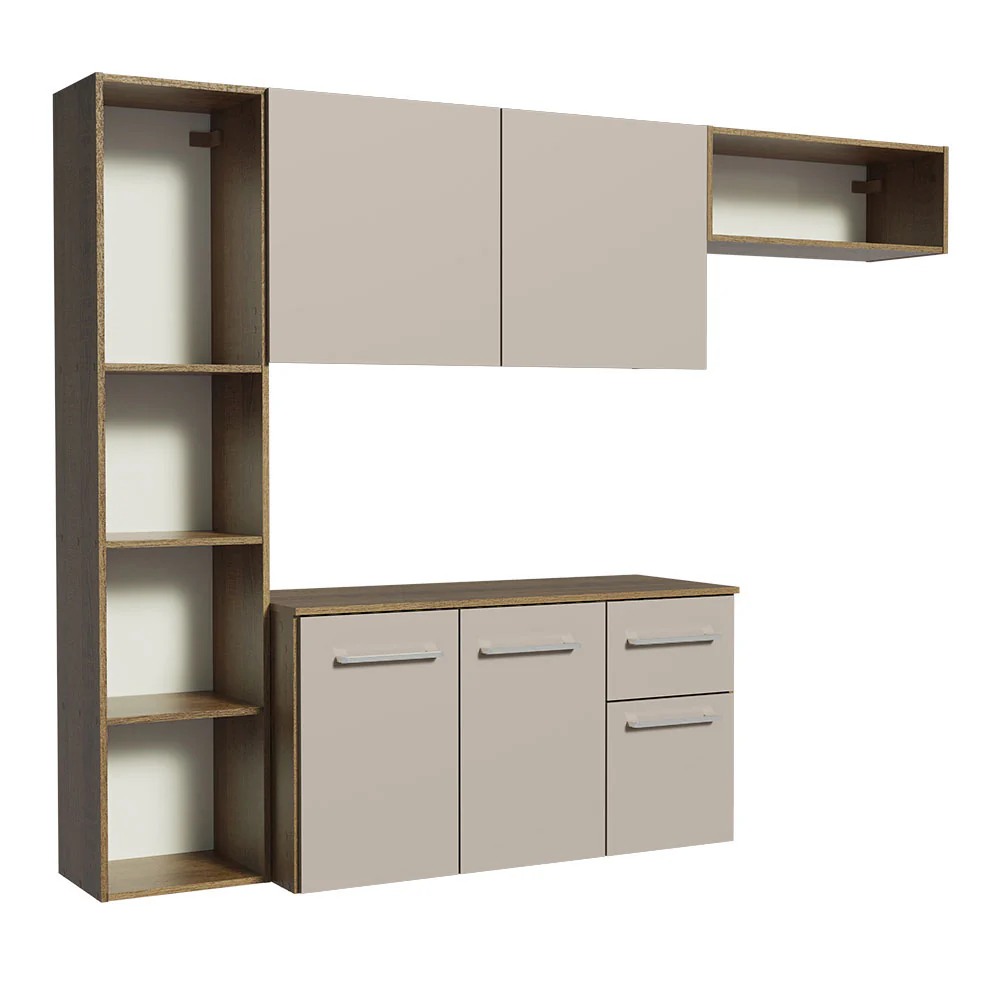 Combo de Cocina Madesa Easy 180cm Marrón/Crema - Image 8