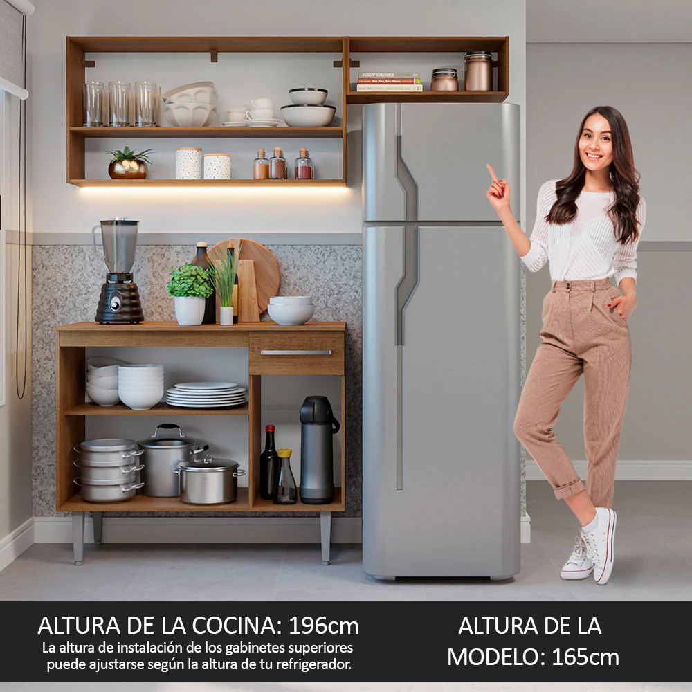 Combo de Cocina Madesa Emilly 165cm MG - Image 5