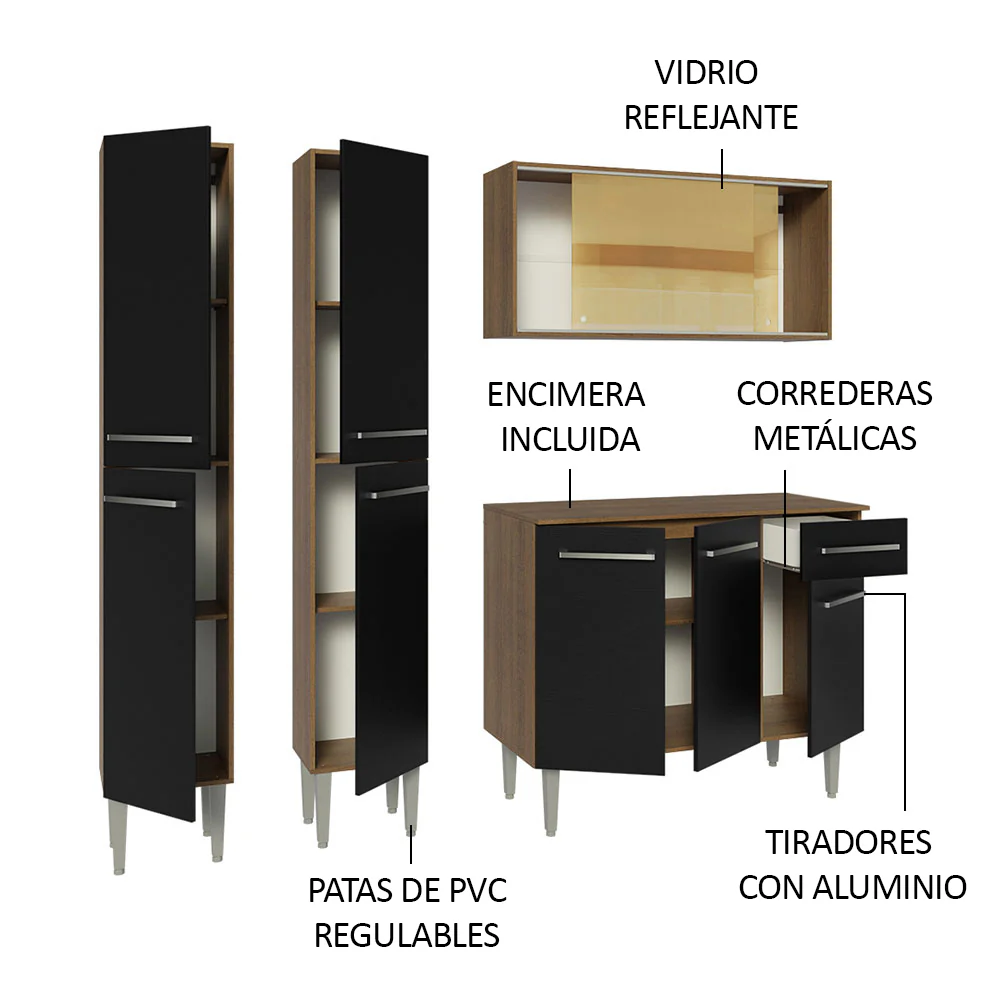 Combo de Cocina Madesa Emilly 169cm MN 09 - Image 5