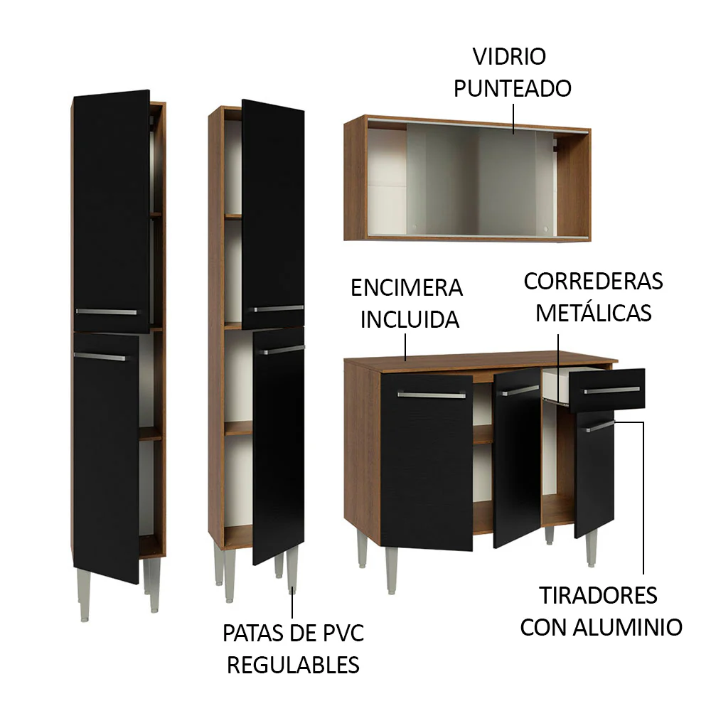 Combo de Cocina Madesa Emilly 169cm MN 10 - Image 4