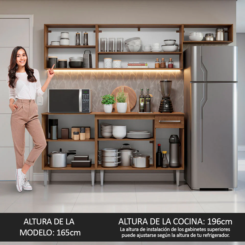 Combo completo de Cocina Madesa Emilly 229cm MM 14 - Image 5