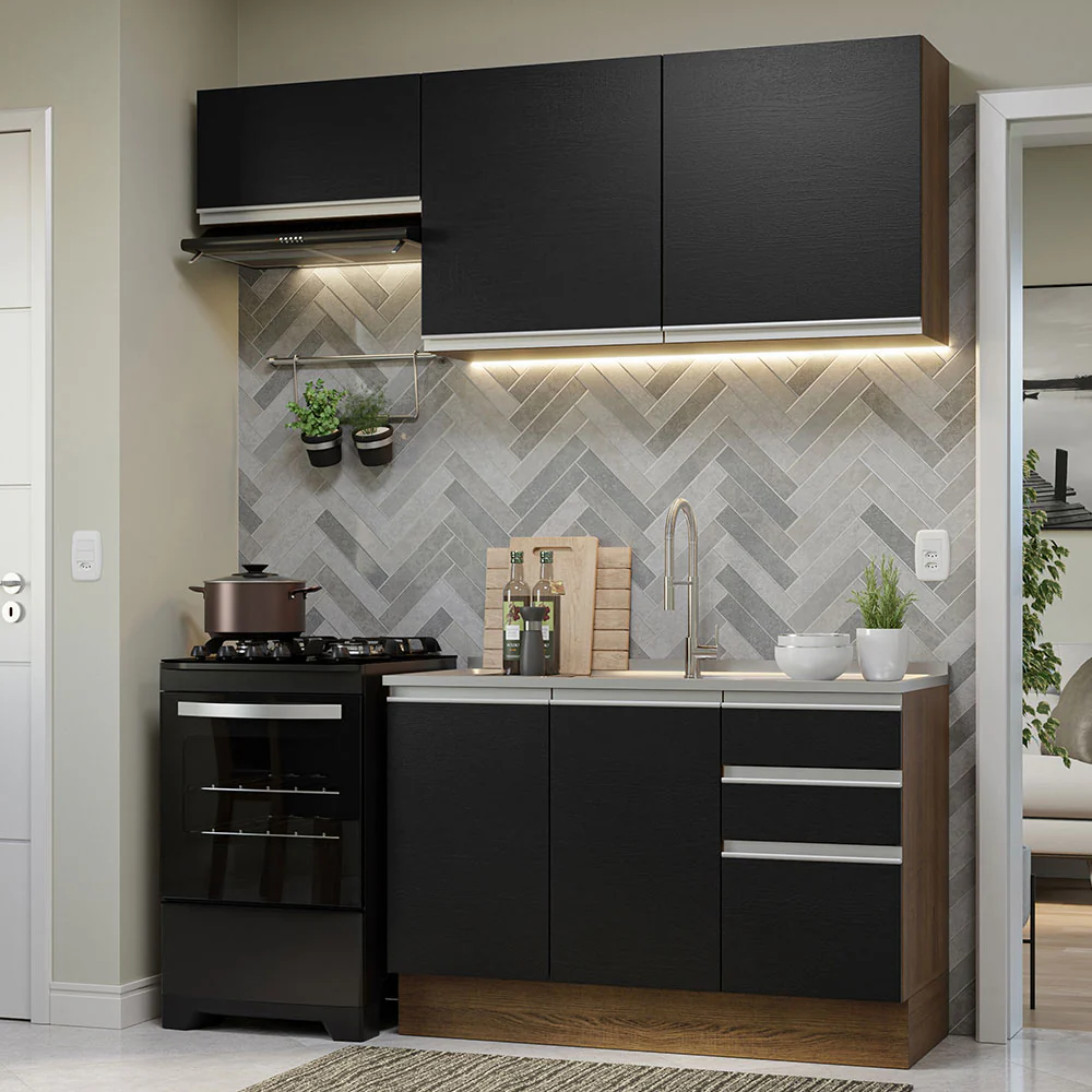 Combo de Cocina Madesa Glamy 180cm MN 09