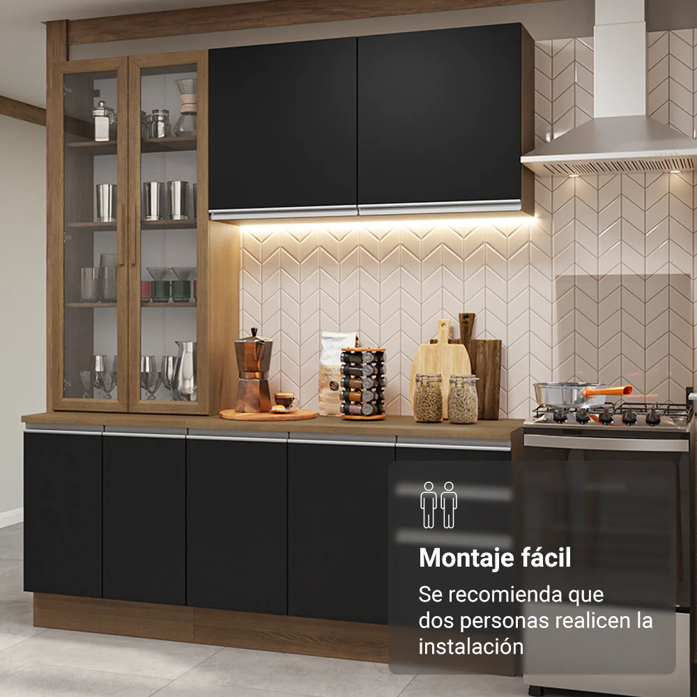 Combo completo de Cocina Madesa Glamy 190cm MN 05 - Image 9