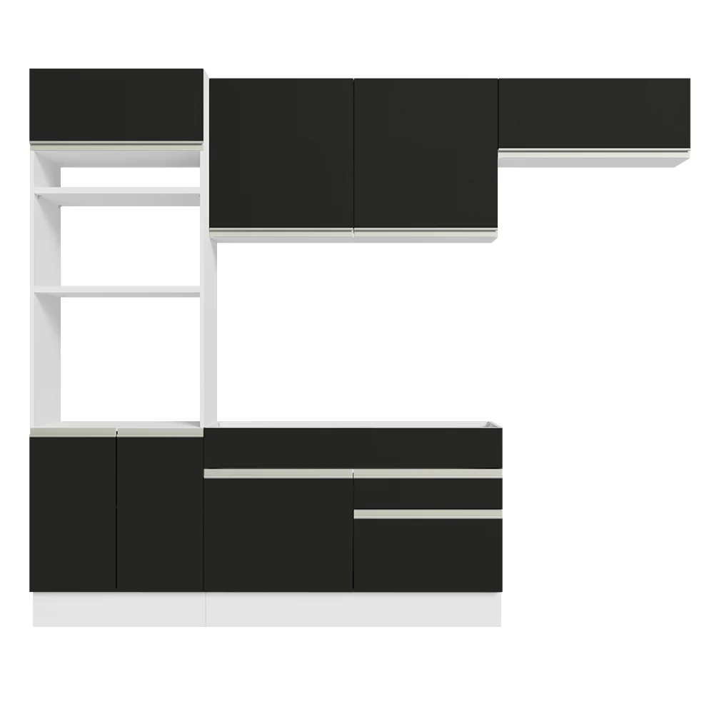 Combo completo de Cocina Madesa Glamy 270cm Blanco/Negro 15 - Image 8