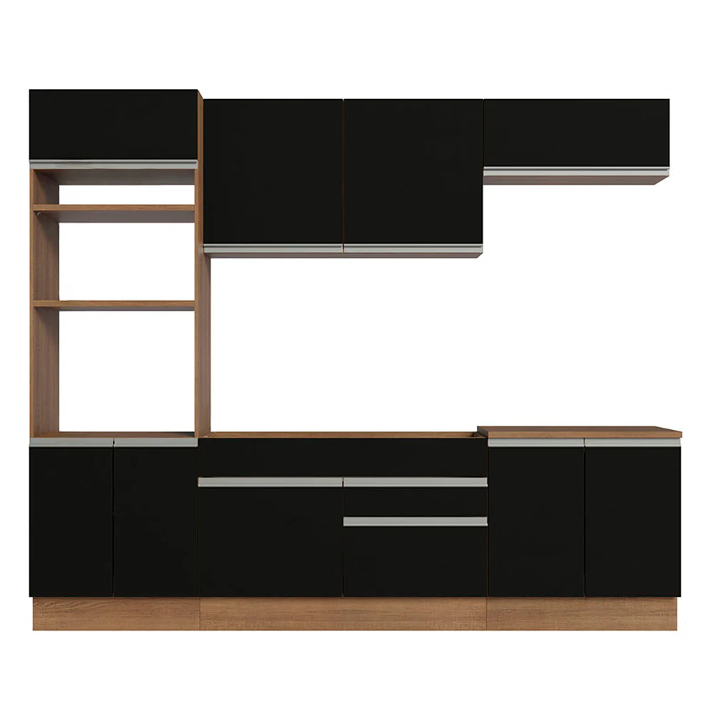 Combo completo de Cocina Madesa Glamy 270cm Marrón/Negro 13 - Image 8