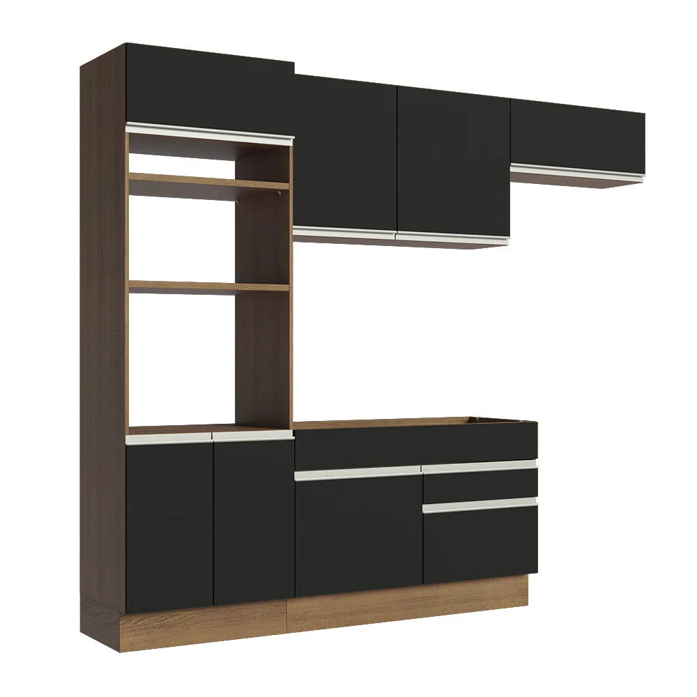 Combo completo de Cocina Madesa Glamy 270cm Marrón/Negro 15 - Image 5