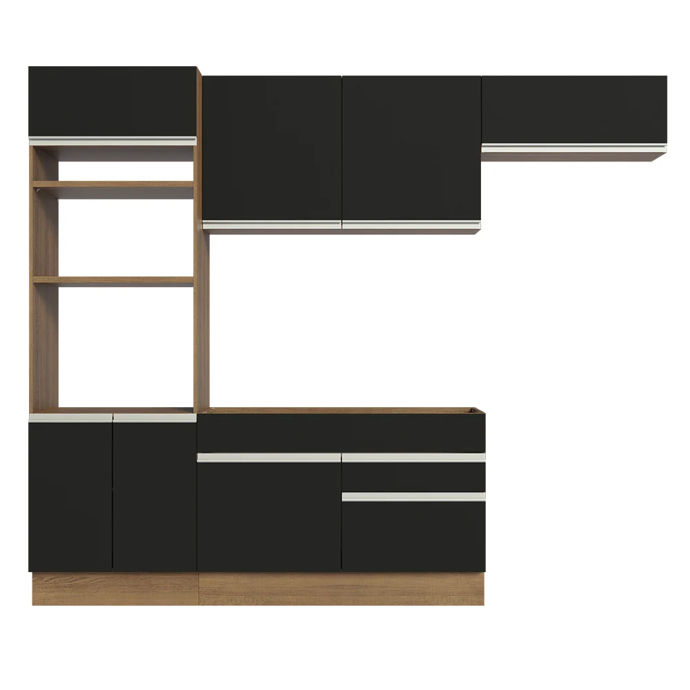 Combo completo de Cocina Madesa Glamy 270cm Marrón/Negro 15 - Image 8