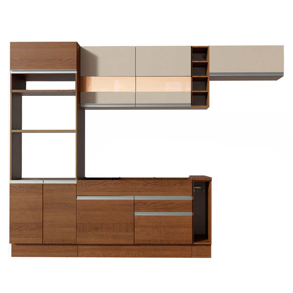 Combo completo de Cocina Madesa Glamy 290cm Marrón/Crema 03 - Image 8