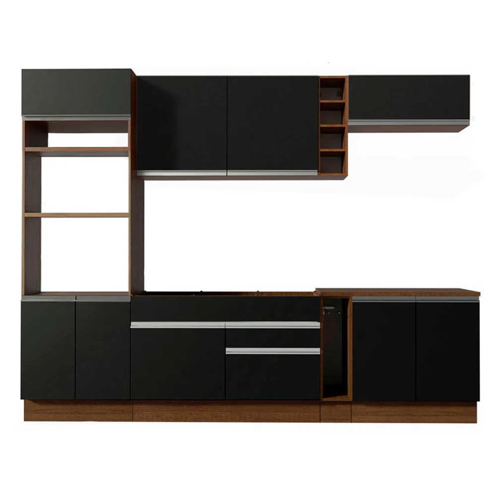 Combo completo de Cocina Madesa Glamy 290cm Marrón/Negro - Image 8