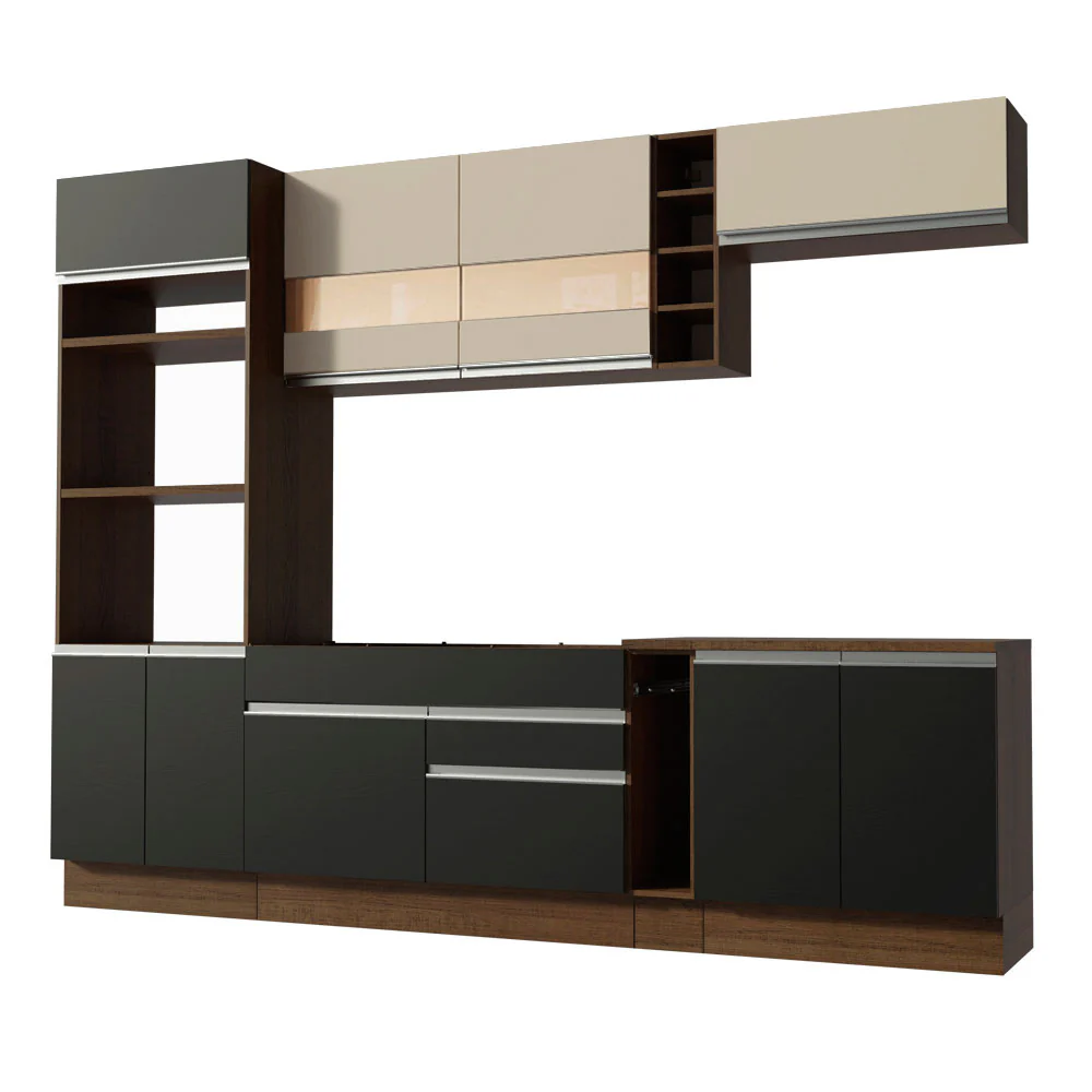 Combo completo de Cocina Madesa Glamy 290cm Marrón/Negro/Crema 15 - Image 10