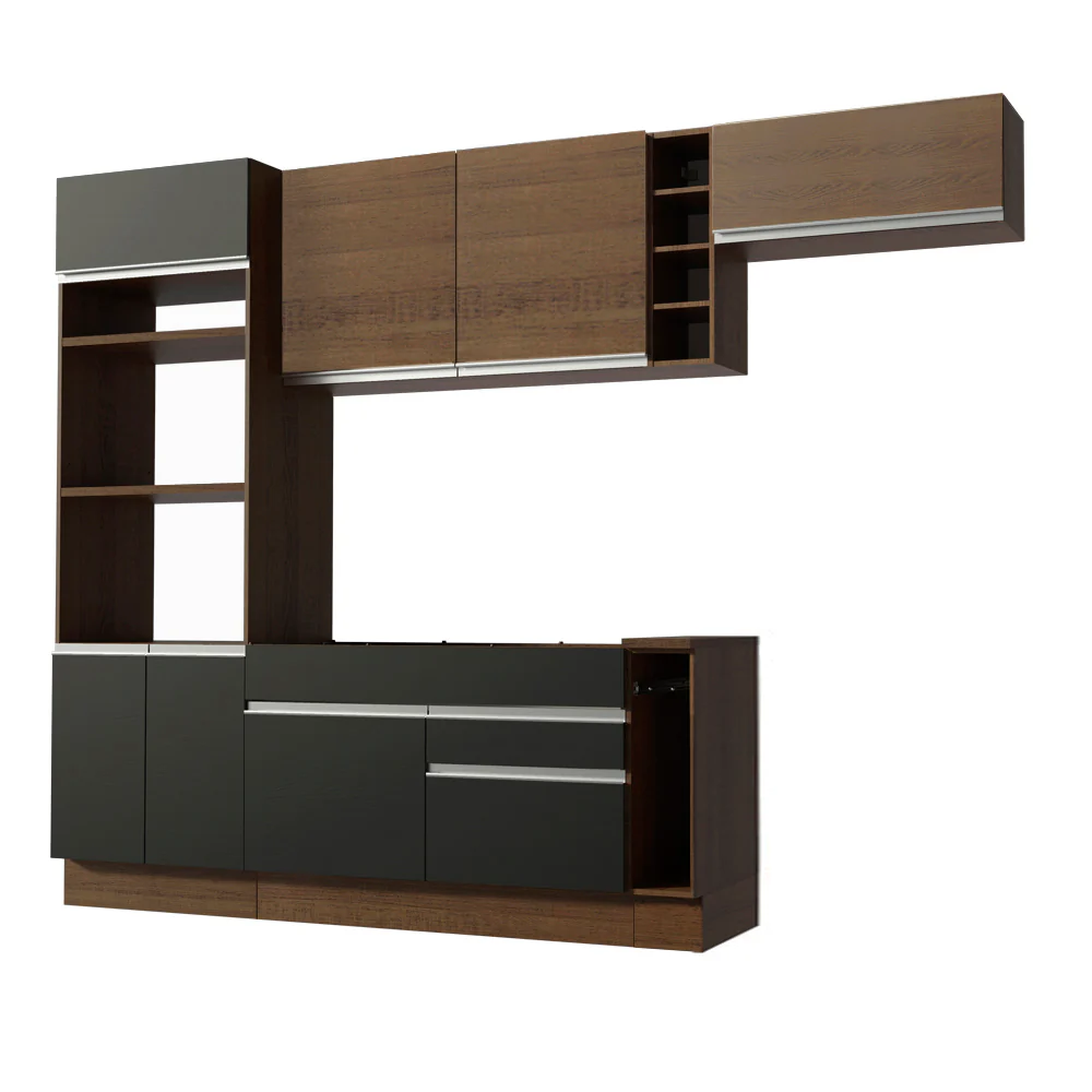 Combo completo de Cocina Madesa Glamy 290cm Marrón/Negro/Marrón 14 - Image 7
