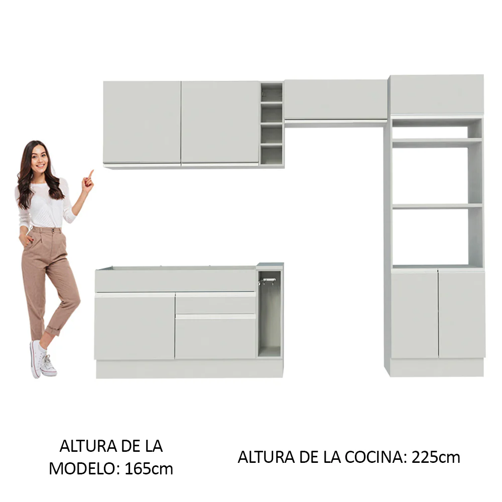 Combo completo de Cocina Madesa Glamy 290cm MB 01 - Image 5