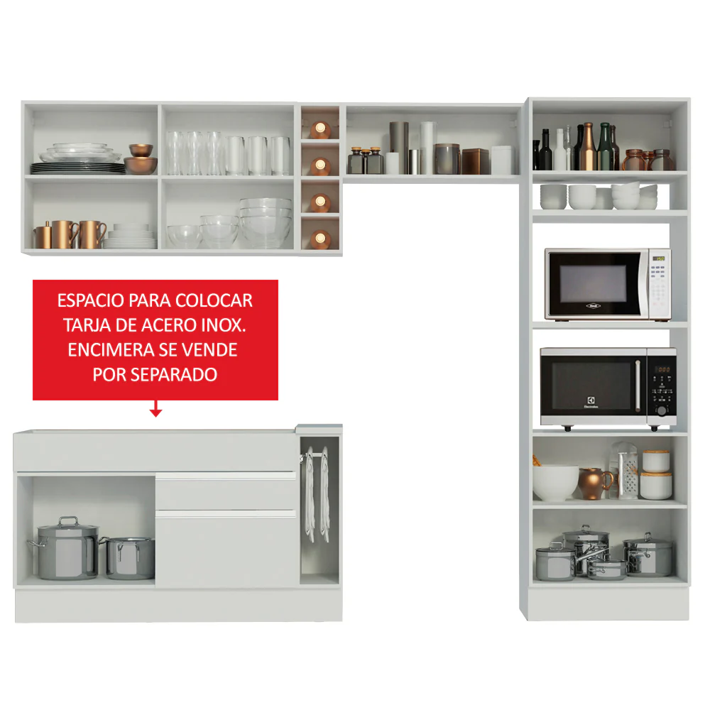 Combo completo de Cocina Madesa Glamy 290cm MB 01 - Image 6