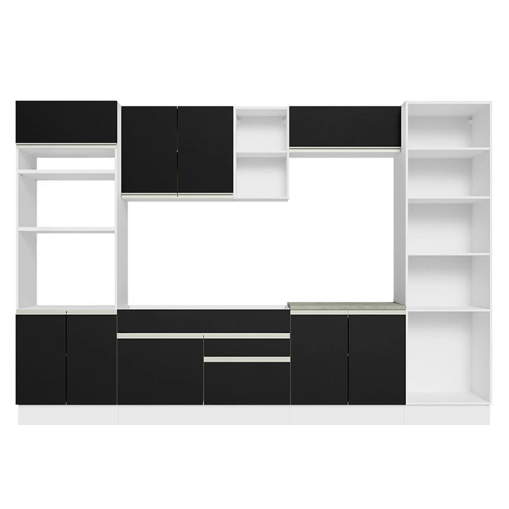 Combo completo de Cocina Madesa Glamy 330cm Blanco/Negro 03 - Image 8