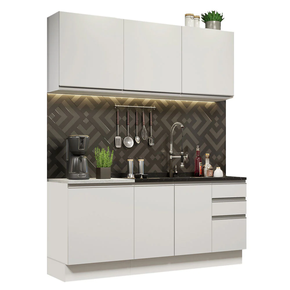 Combo de Cocina Madesa Glamy Sin Mesón De Acero 180 Cm - Image 3