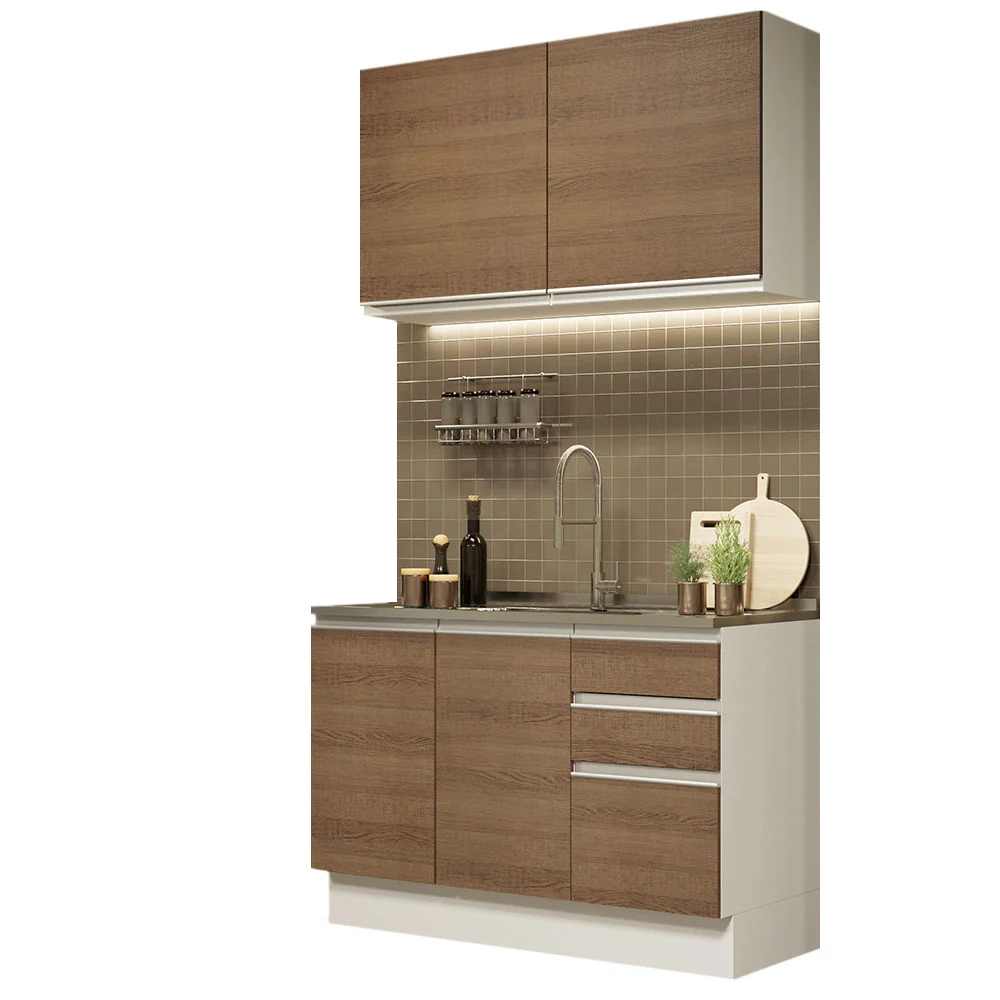 Combo de Cocina Madesa Glamy Sin Mesón De Acero Con 120 Cm - Image 3