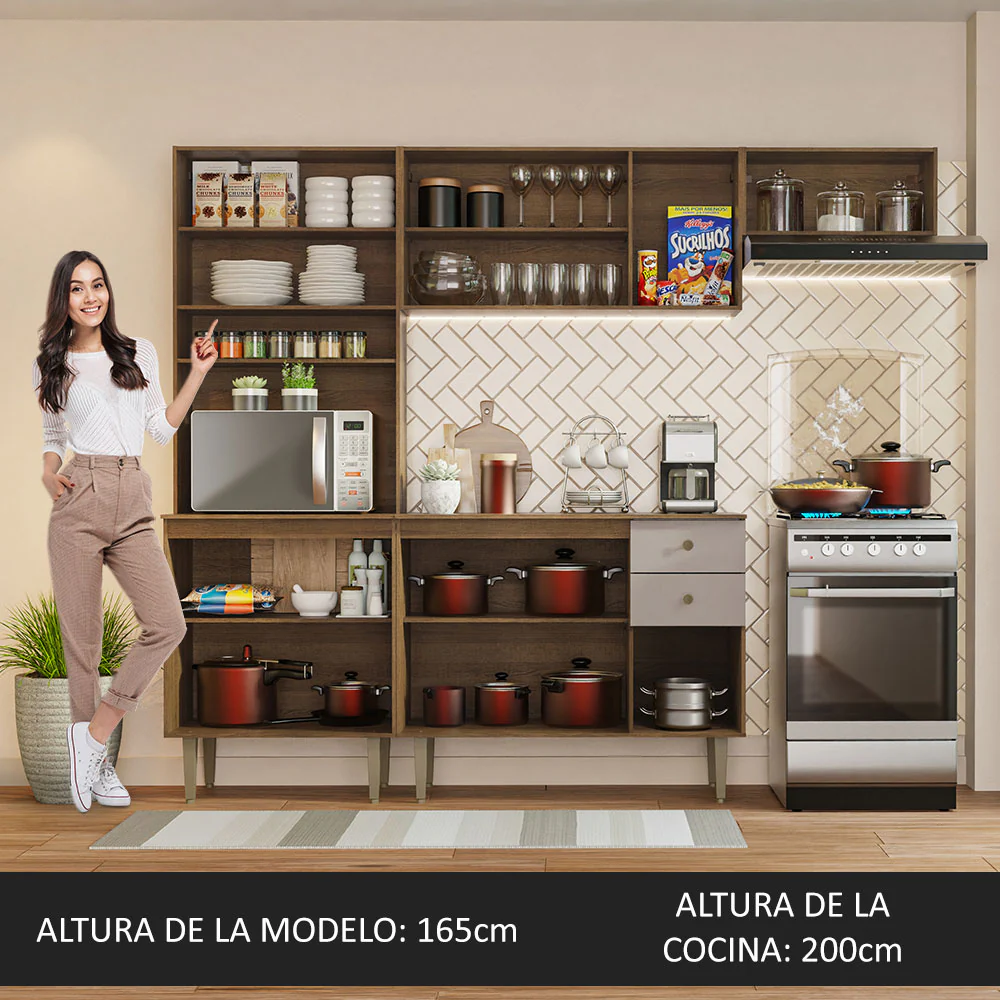 Combo completo de Cocina Madesa Gourmet 235cm MC 02 - Image 4
