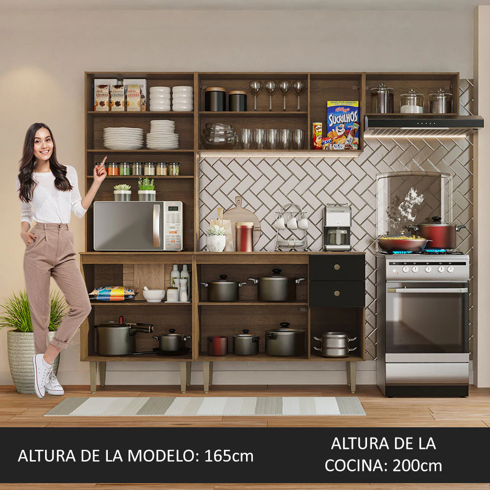 Combo completo de Cocina Madesa Gourmet 235cm MN 02 - Image 4