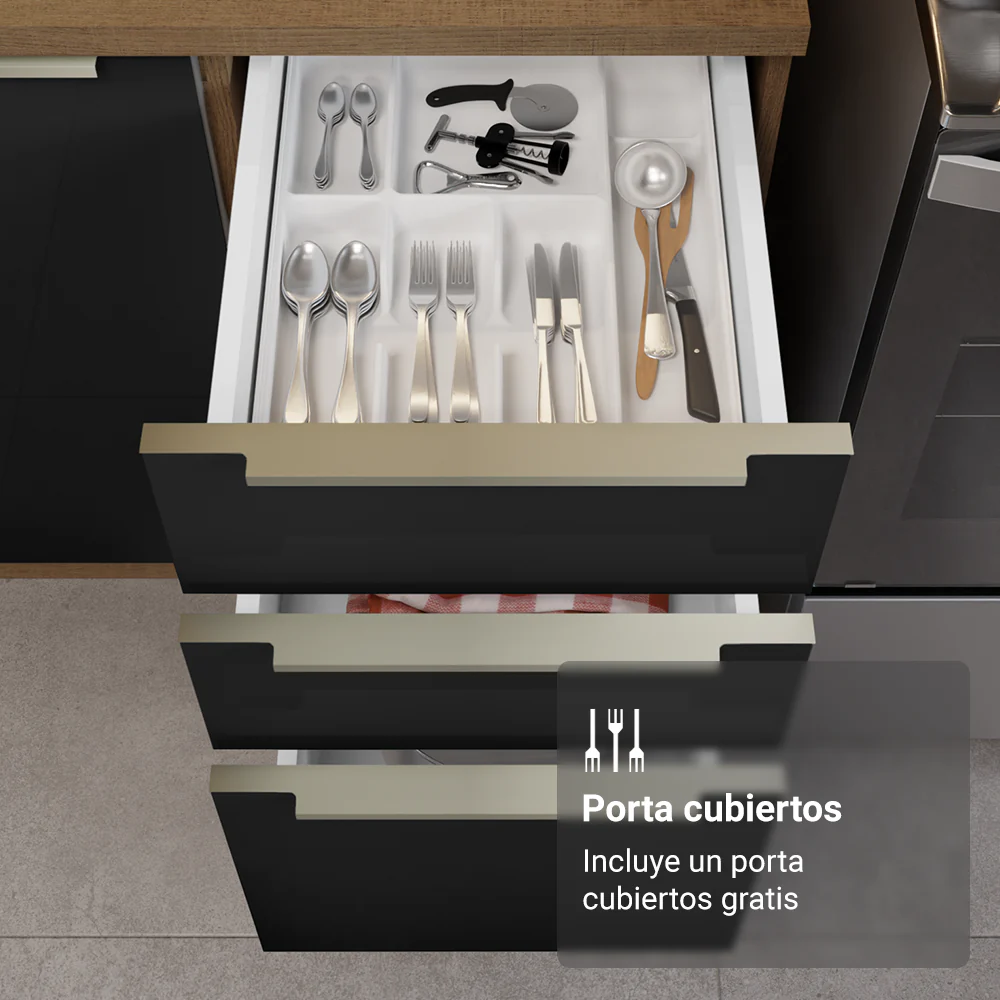 Combo completo de Cocina Madesa Lux 240cm MN 08 - Image 7