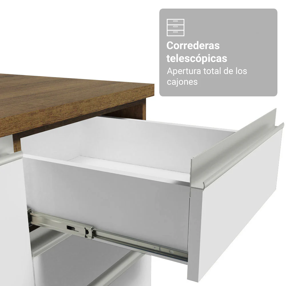 Combo completo de Cocina Esquinera Madesa Glamy 549cm MB 01 - Image 7