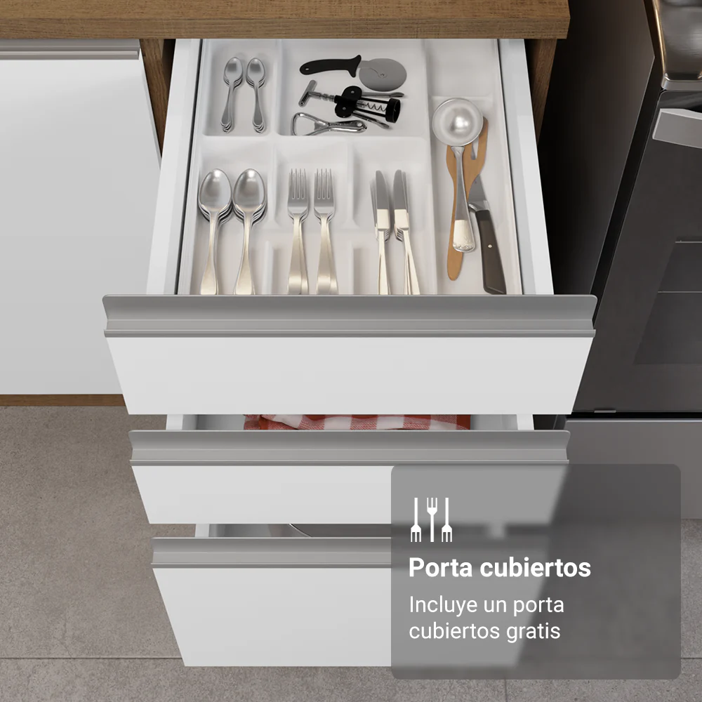 Combo completo de Cocina Esquinera Madesa Glamy 549cm MB 01 - Image 8