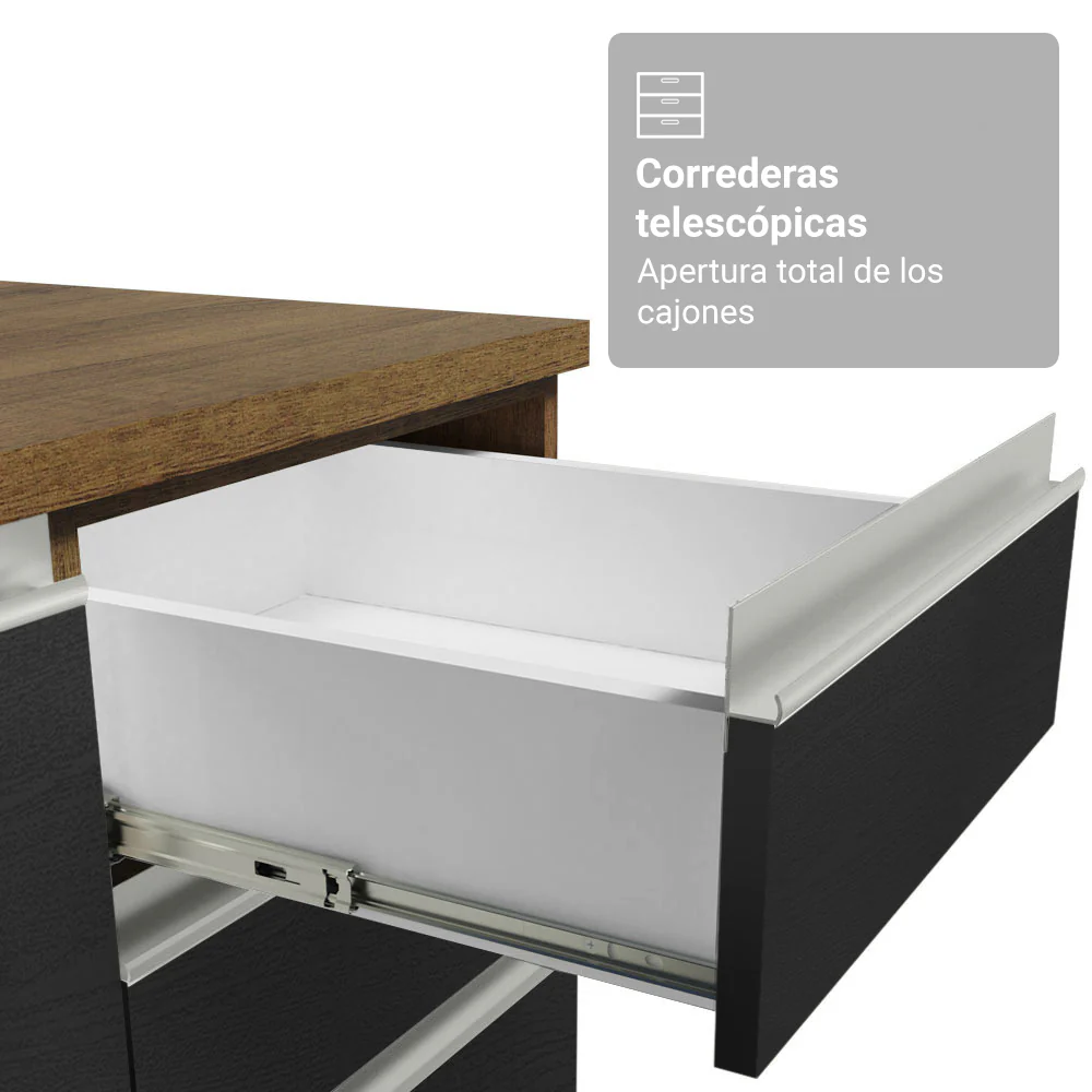 Combo completo de Cocina Esquinera Madesa Glamy 549cm MN 01 - Image 6