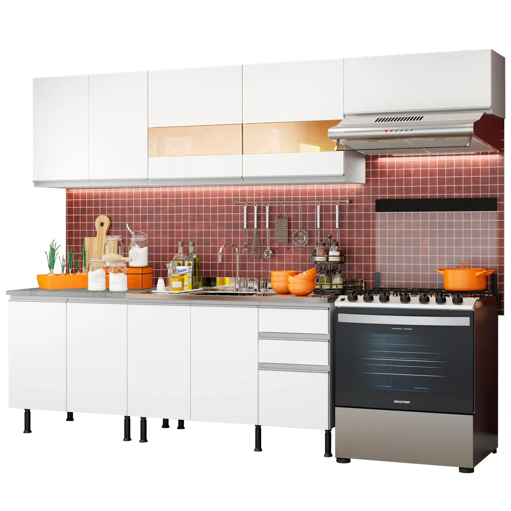 Combo completo de Cocina Madesa Mariana 03SR Blanco - Image 3