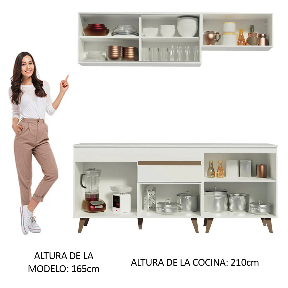 Combo de Cocina Madesa Reims 190cm Blanco 01 - Image 5